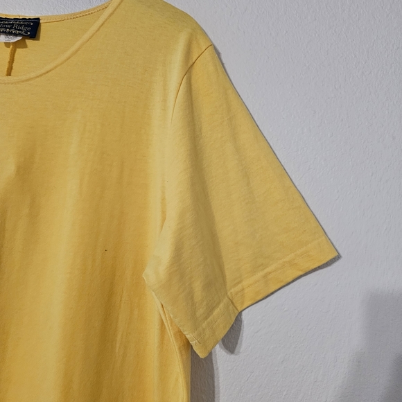 FINAL SALE Vintage Willow Ridge yellow maxi dress size 1X 90's graphic Y2K - Picture 3 of 7